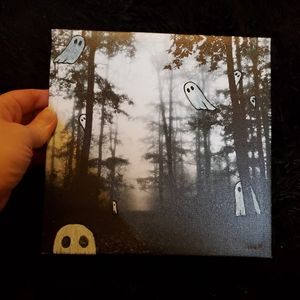 Altered Ghost painting Spooky Cute